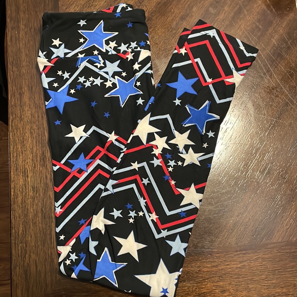 Stars and Stripes Lularoe leggings OS New